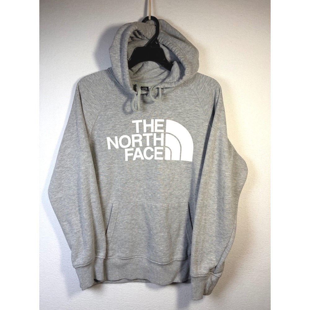 The North Face Hoodie Womens Medium Grey Excellent Circular Design Pullover